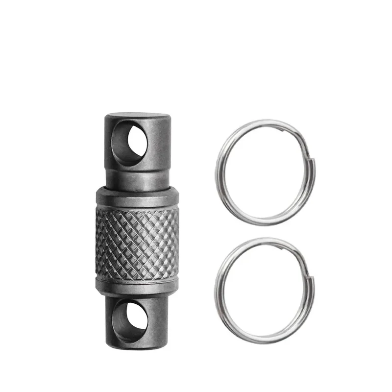 Double Head Quick Release Buckle Aluminum Alloy EDC Tool, Removable Portable Keychain Clip for Outdoor Mountaineering Accessory