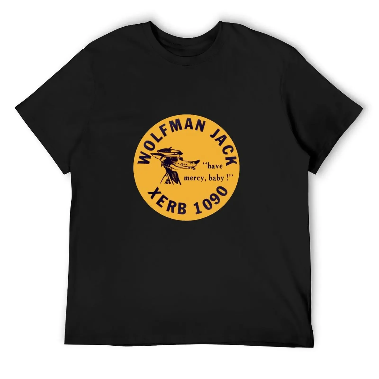

XERB Radio Wolfman Jack T-Shirt oversized graphic tee Blouse customizeds tops mens t shirts pack
