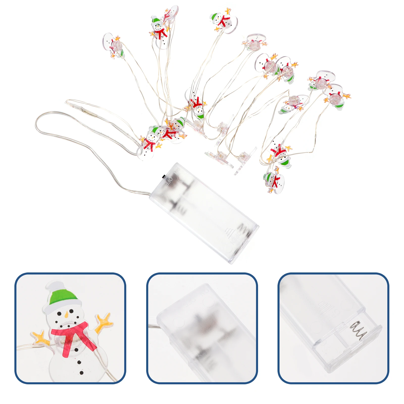 

Snowman String Lights Hanging Ornament USB Xmas up Christmas Decorative Decoration Lamp Number