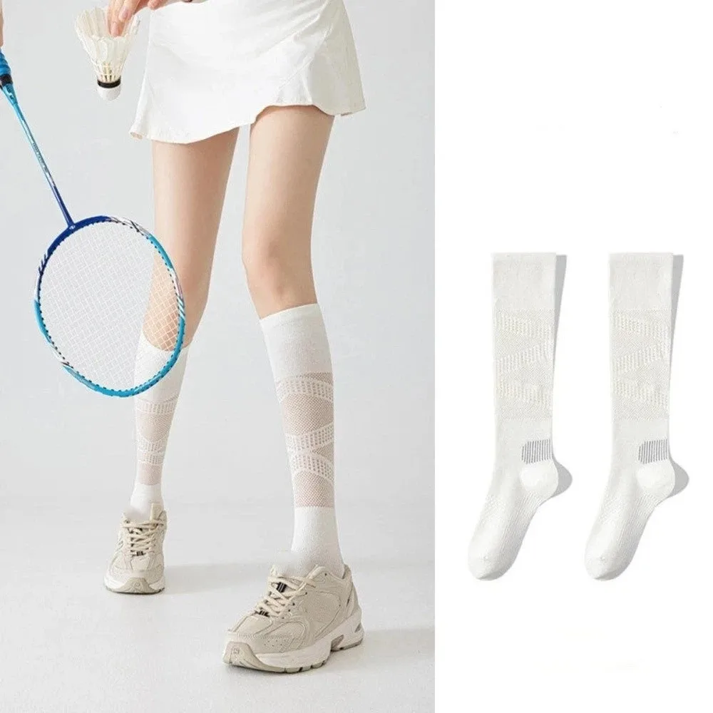 

Thin Style Sports Calf Socks Breathable Mesh Summer Fitness Sports Calf Socks Odor Proof High Elasticity Running Socks