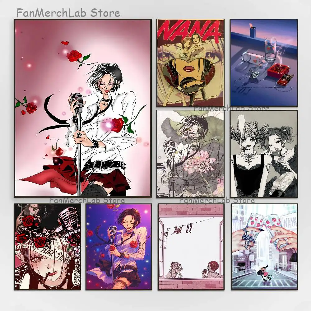 

Anime Peripheral N-Nana Poster Multi-Purpose Wall Art for Living Room Bedroom Office Hallway Bar Home Decor Gift