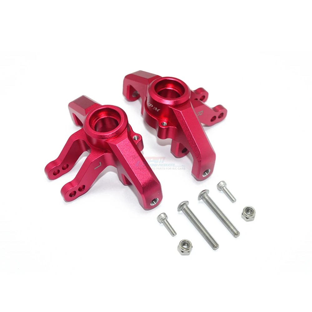 GPM Metal Front Steering Cup Steering Block Front Spindle Set LOS254038 for Losi 1/6 Super Baja Rey 2.0 Upgrade Parts Accessory