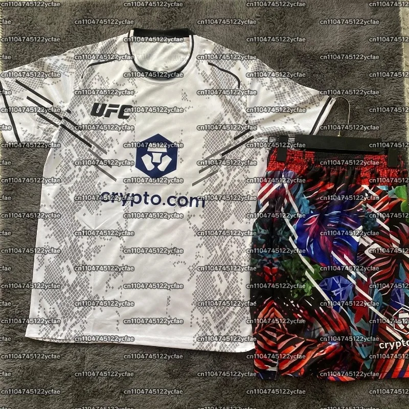 POIRIER UFC فريق تدريب فنون الدفاع عن النفس المختلط 2025 تي شيرت الرجال اللياقة البدنية البلوز في الهواء الطلق الملاكمة المصارعة ملابس رياضية الرجال مجموعة