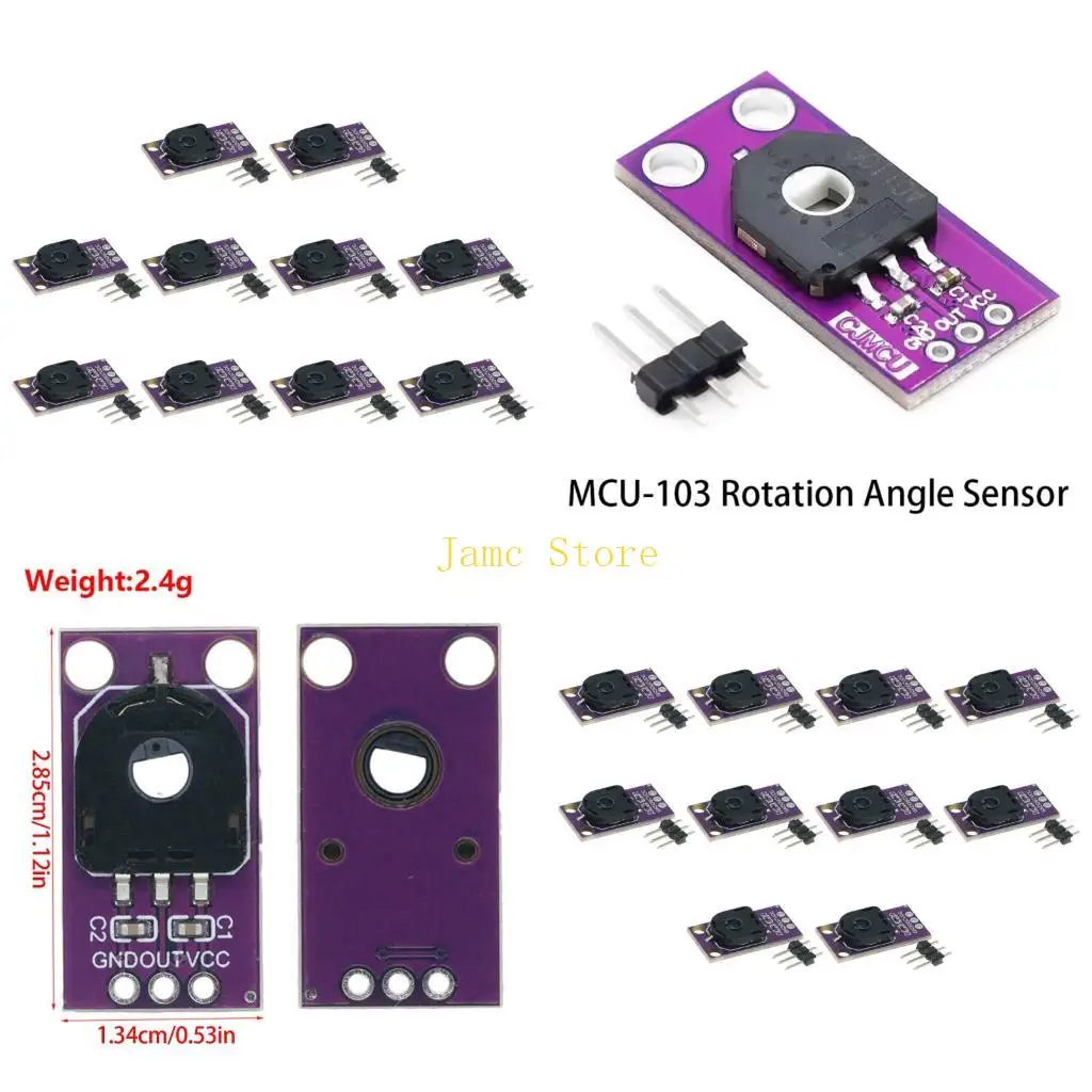 

LX0B Set Of 10 Miniature Rotation Sensorings Module 10K Ohm for Accurate Detection In Control System