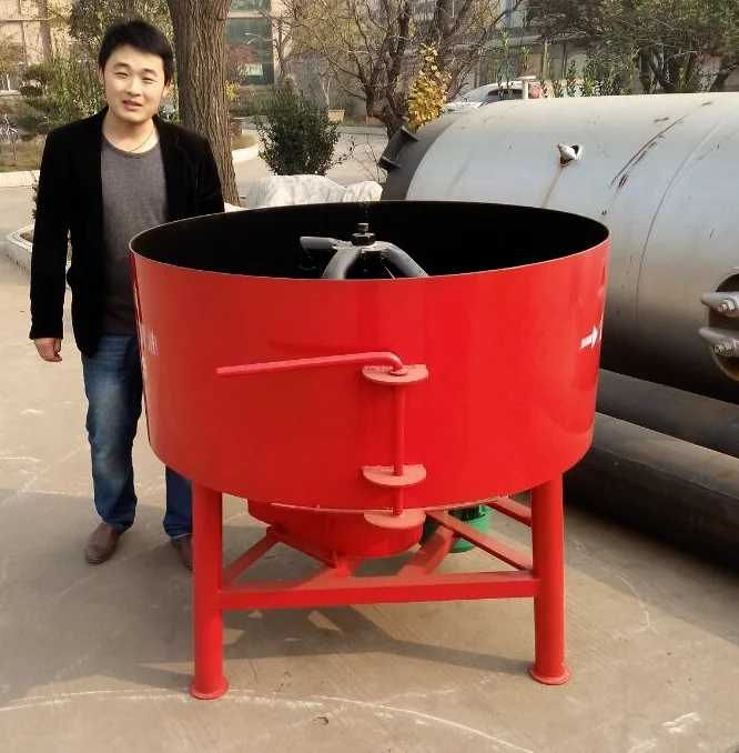 Hot sell Cement 350 Pan Type Mixer for Small Projects Construction with Block Making Machine
