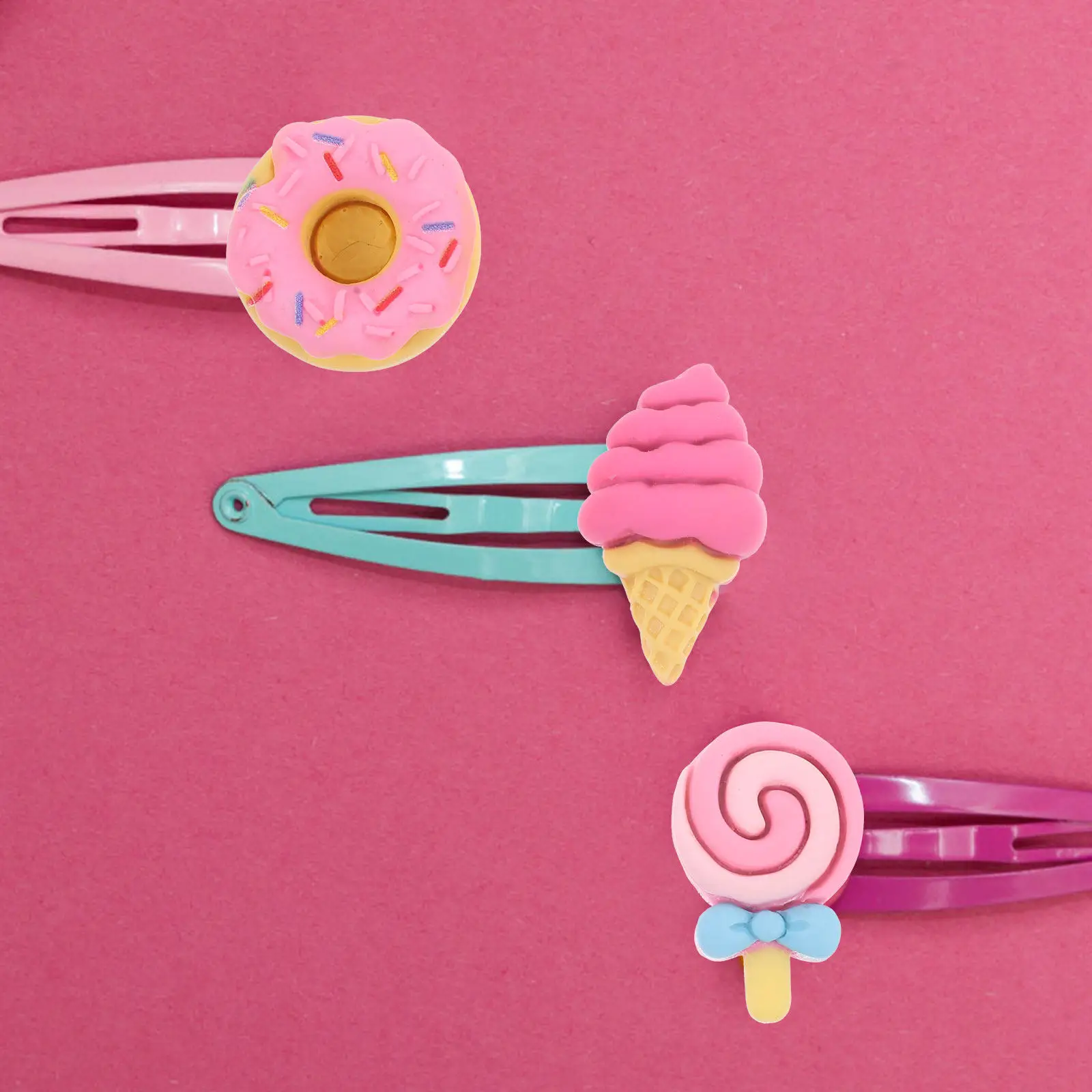 

30Pcs Resin Charm Flatback Lollipop Donut Ice Cream Cone Accessories for DIY Phone Case Hair Clip Crafts Resin Handmade Ornament