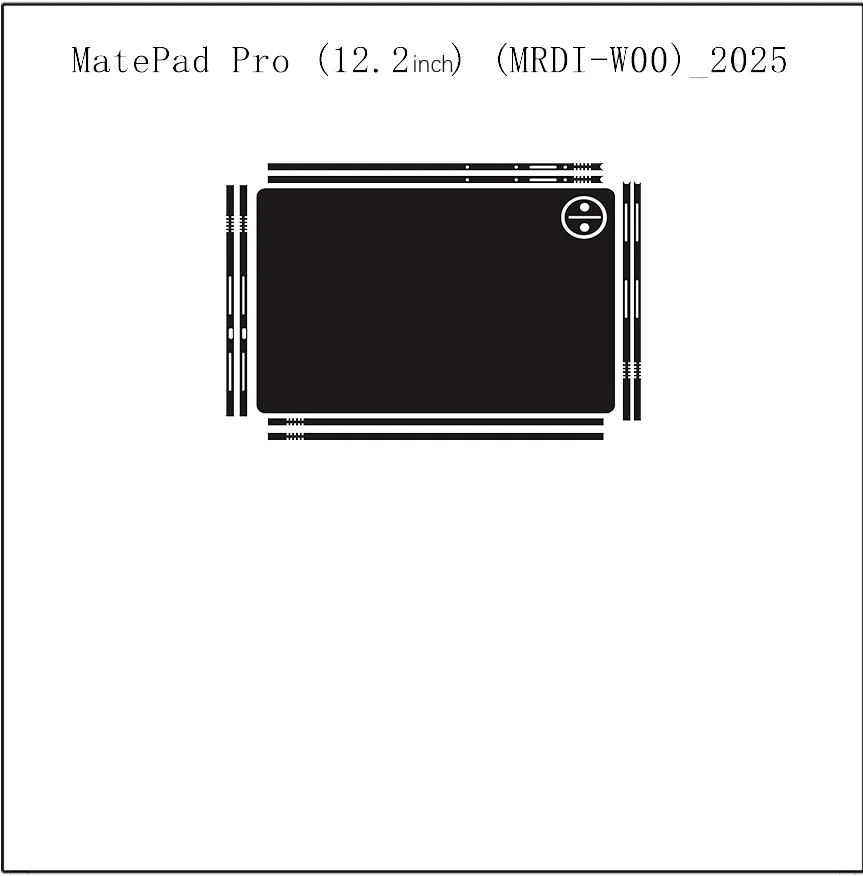 Pre-cut 1PCS Back+Side Skin Vinyl Stickers Cover Film For 2025 Huawei Matepad Edge 14.2-inch Pro 12.2