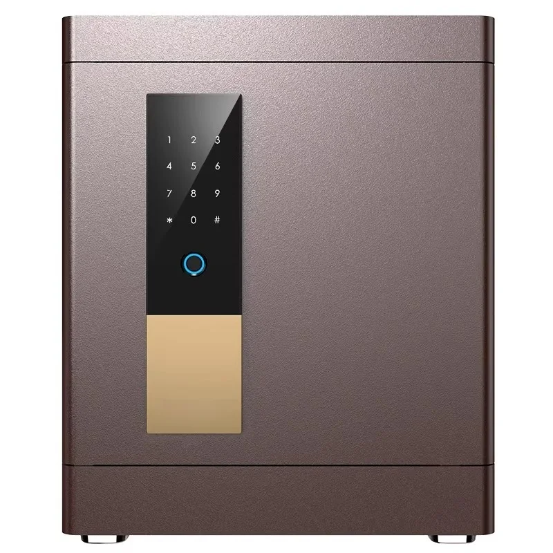 Fingerprint password safe bedside table large touch screen thickened wall-mounted household safety box