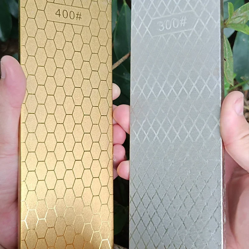 

More Wear-resistant Diamond Sharpening Stone 200*70*8mm Large Sharpening Plate Kitchen Knife Sharpener Whetstone Angle Guide Set