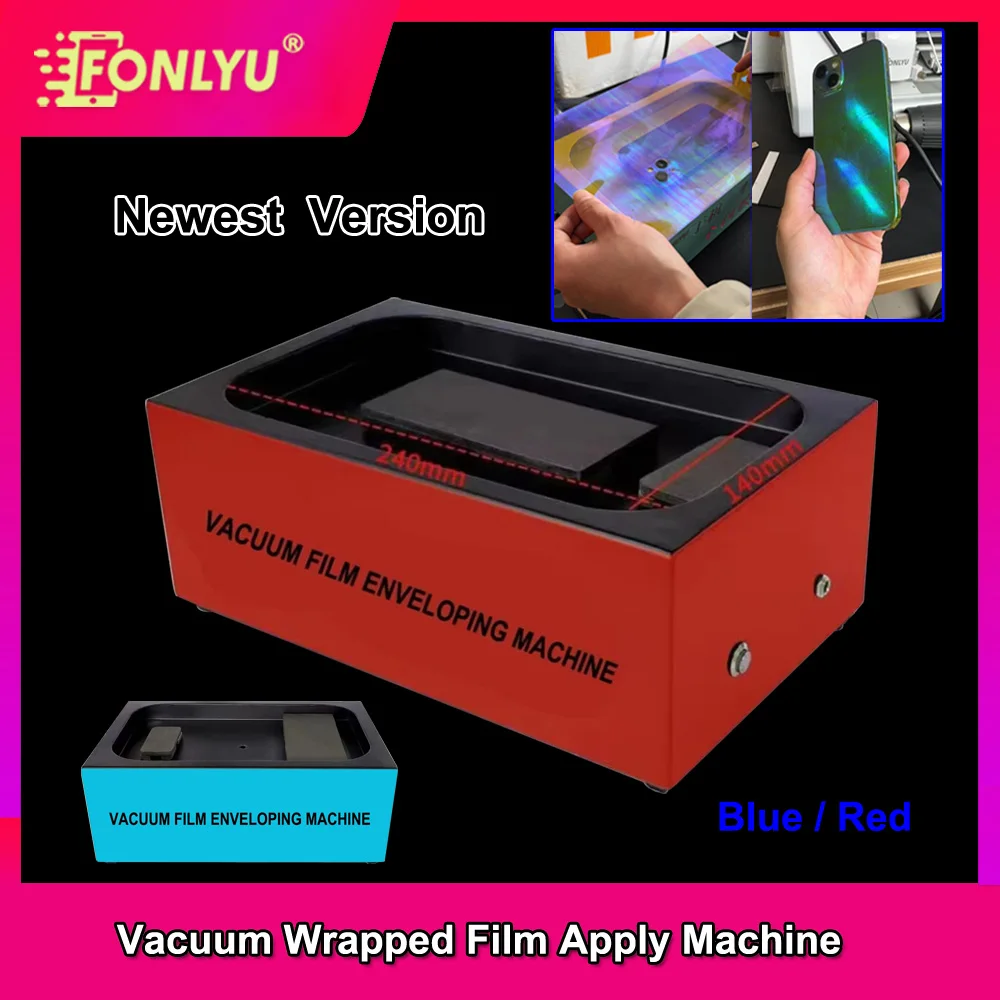 

FONLYU Fully Automatic Mobile Phone Film Coating Vacuum Machine Mobile Phone Color Change Full-Cover Laminating Wrapping Machine