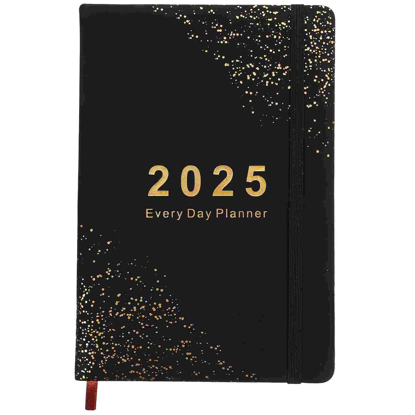 

Notepads The Notebook 2025 Schedule Delicate Daily Planner Black Office Accessory Agenda Journal Diary Student