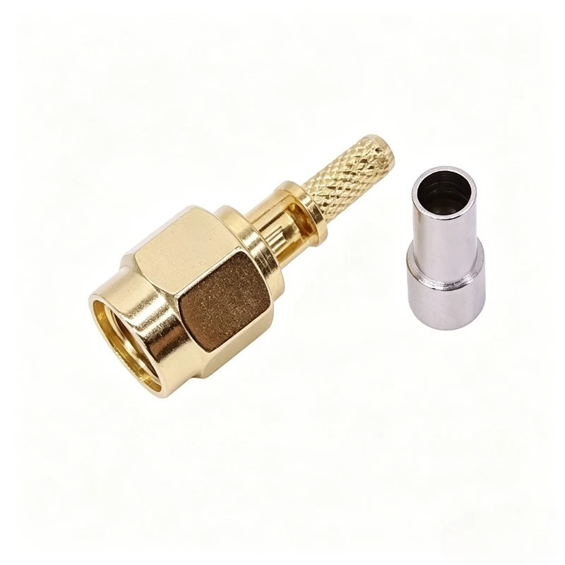 SMA Male Solder Connector SMA Plug for RG174 RG316 RG178 LMR100 Coax Cable 50 Ohm Gold Plated