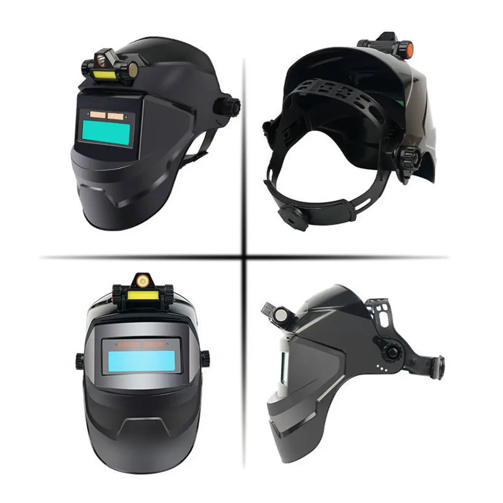 Welding Helmet Comfortable And Functional For Safe Welding Breathable Dimming Welding Masks 2+light+5protectors