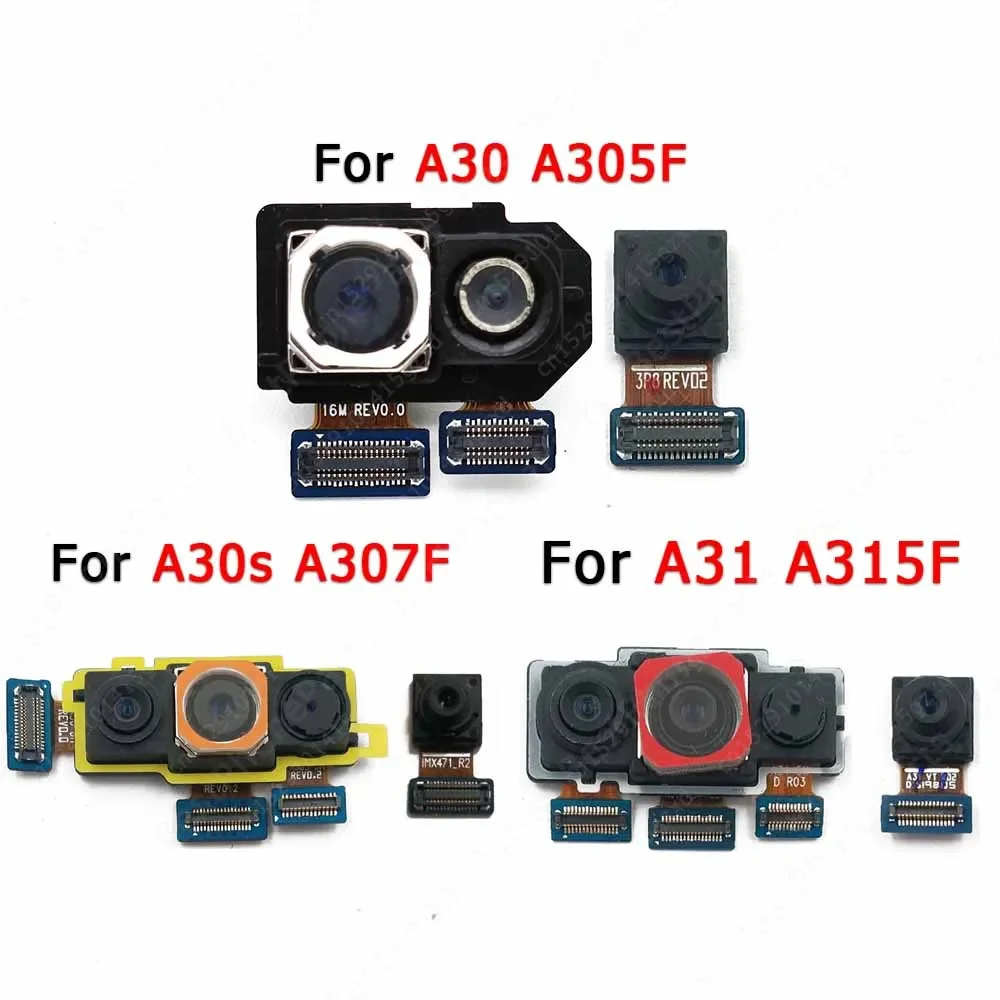 Front Back Camera For Samsung Galaxy A30s A30 A31 Frontal Rear Facing Backside Selfie Camera Module Repair Spare Parts