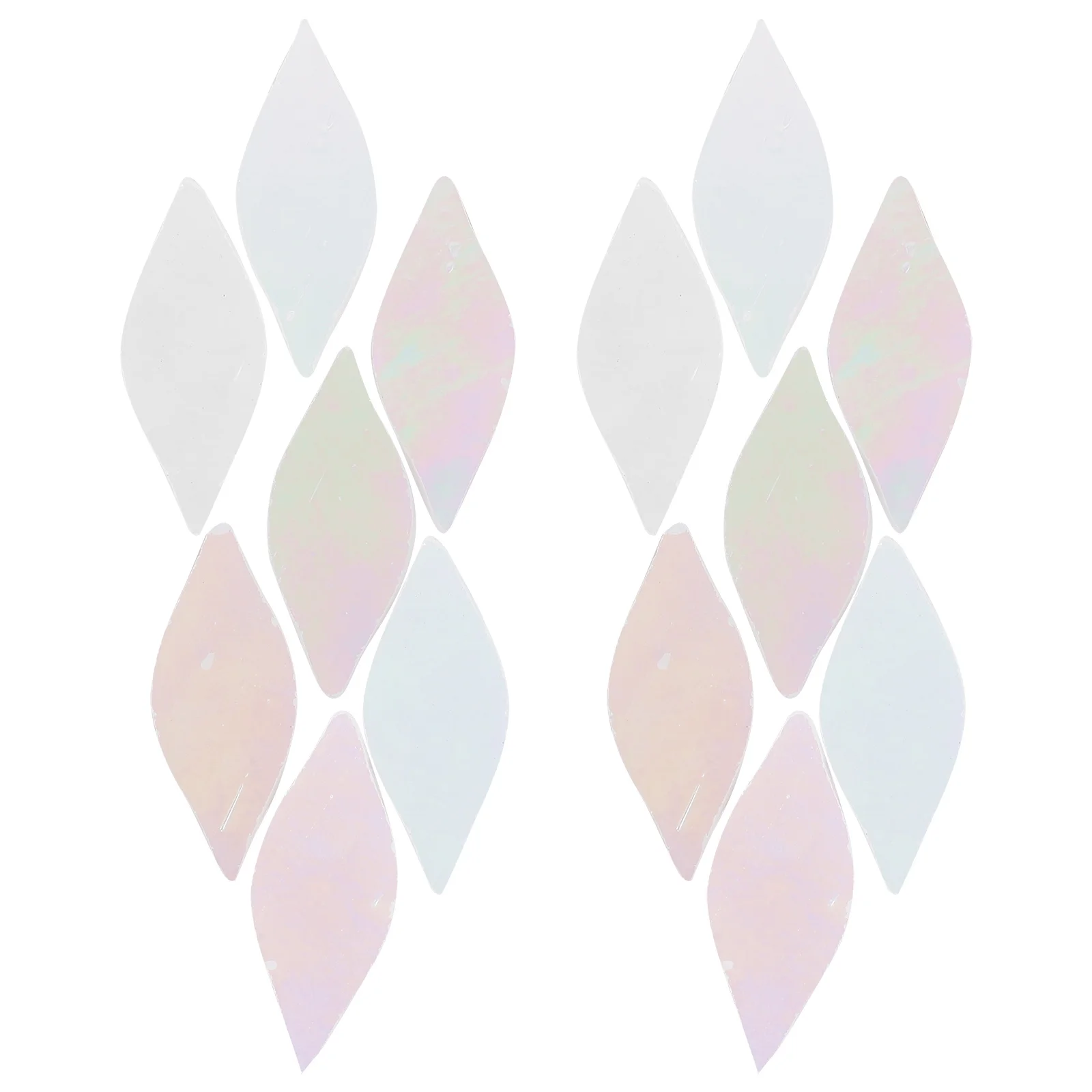 

21Pcs Decorative Glass Tiles Sturdy Colorful Pieces for DIY Crafts Picture Frame Flowerpot Tray Supplies