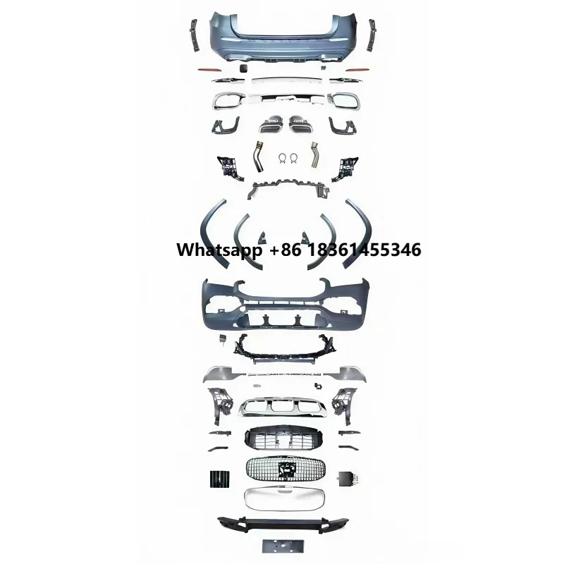 

For GLS X167 Modification 1:1 Front Bumper Rear Bumper Rear Lip Tailpipe Surround Kit Lower Skirt Suitable
