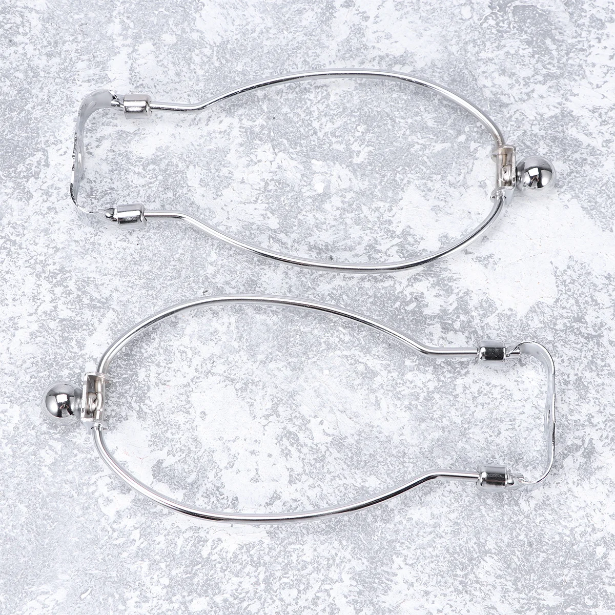 2 قطعة مطلي بالكروم القيثارة قوس 8 بوصة 205 مللي متر طويل القامة الفضة الحديد الجدول غطاء مصباح أرضي حامل ل كريستال مصباح المنزل مكتب القرن #1