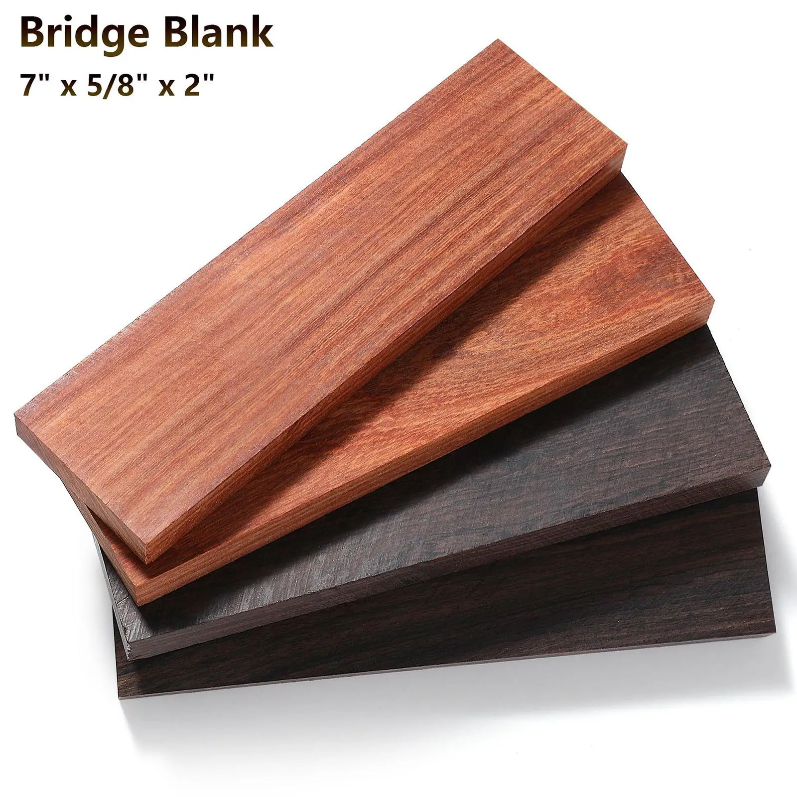 

Raw Redwood Lumber Hardwood Wood for DIY Music Instrument Guitar Bridge Knob Blank Projects