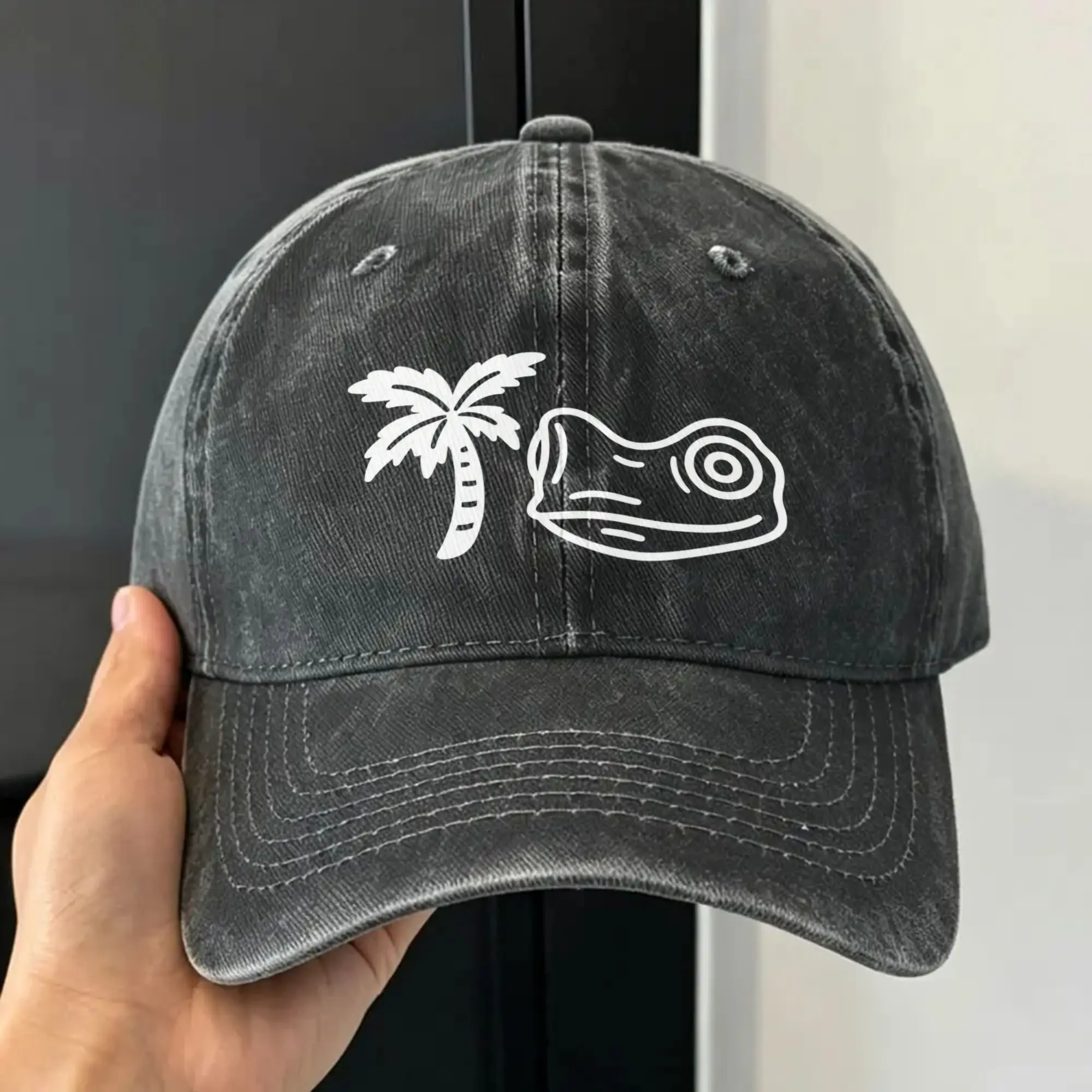 Bads Bunnys Washed Baseball Cap  Fashion Sun Hip Hop Hats Summer Men Adult Tennis Skate Snapback Cap
