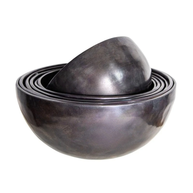Nepalese Handmade Black Phnom Penh Singing Bowl, Seven-tone Bowl Sound Healing Yoga Meditation Meditation Concert Bronze Bowl