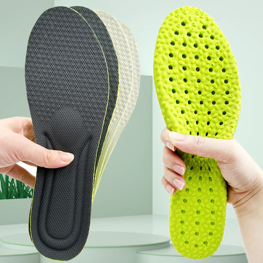 1-2 Pairs Running Orthopedic Soft Insoles Breathable Shock Absorption Sports Men Women Fresh Smooth Daily Comfort Easy Step Walk