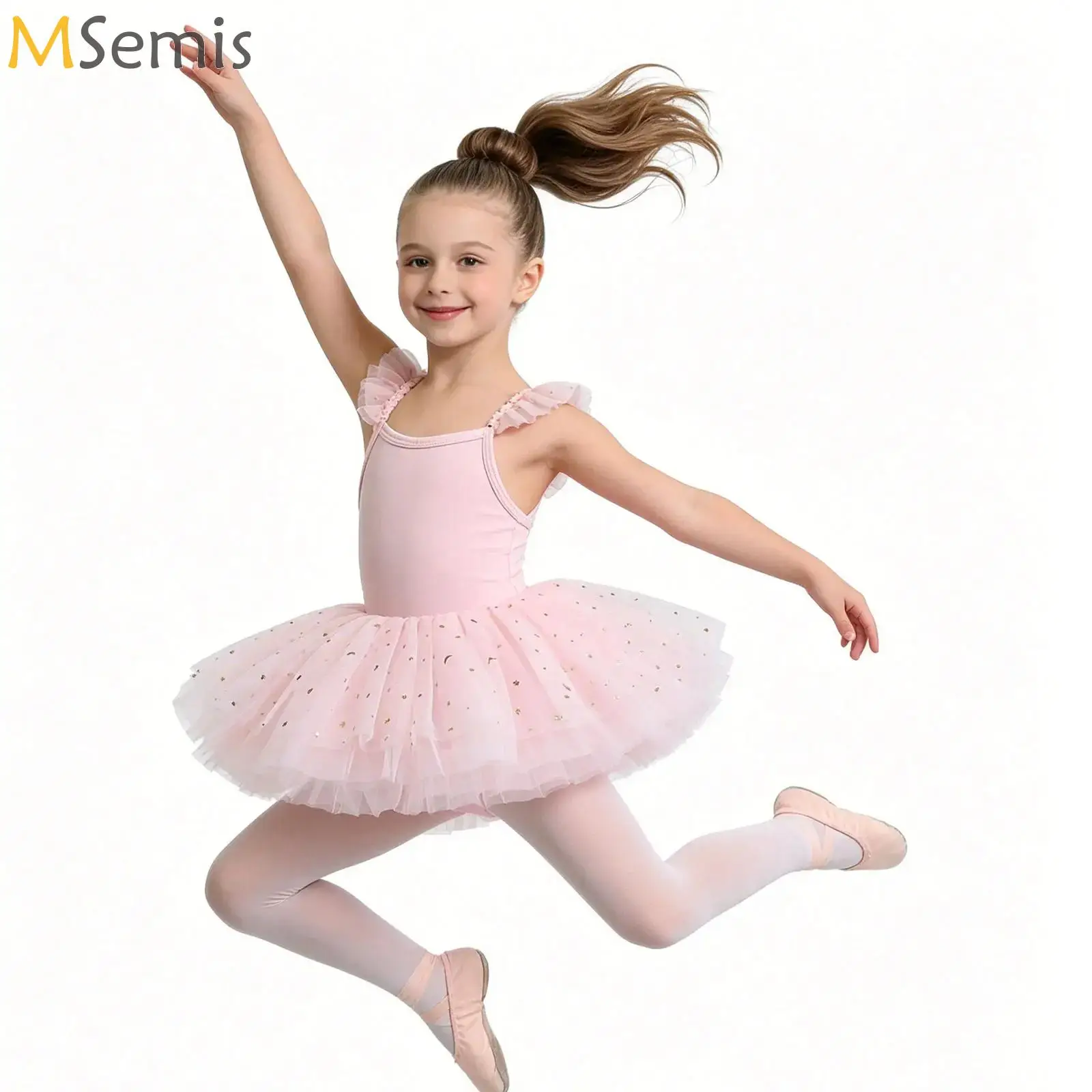 New Girl Ballet TuTu Dress Fashion Professional Kids Dancing Party Dress Performance Costume Princess Wedding Dress 2-8 Ys