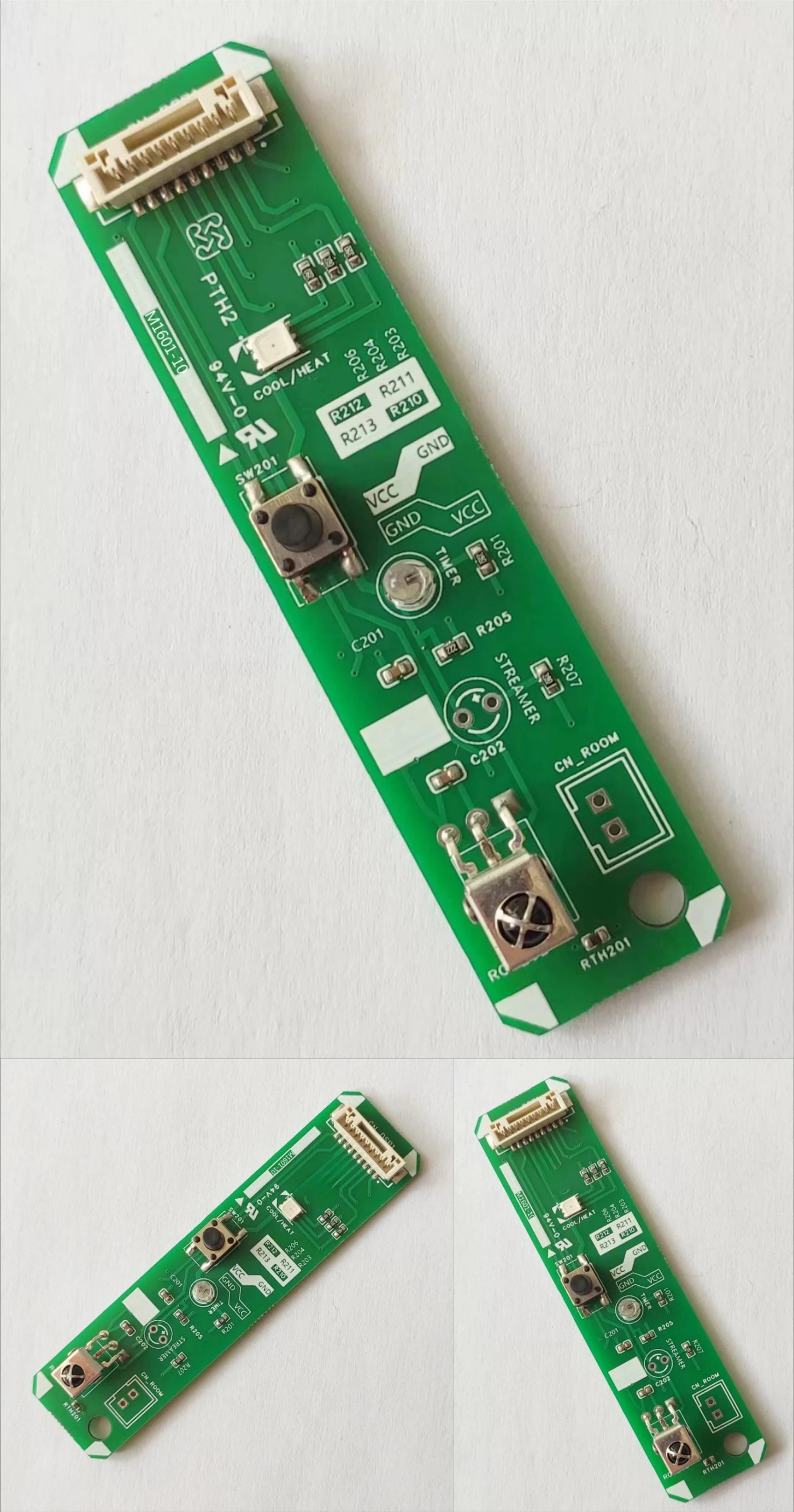 1601-10 Air Conditioner Receiver Control Board With Temperature Sensor Button Indicator Fit FTXA25AV1HM