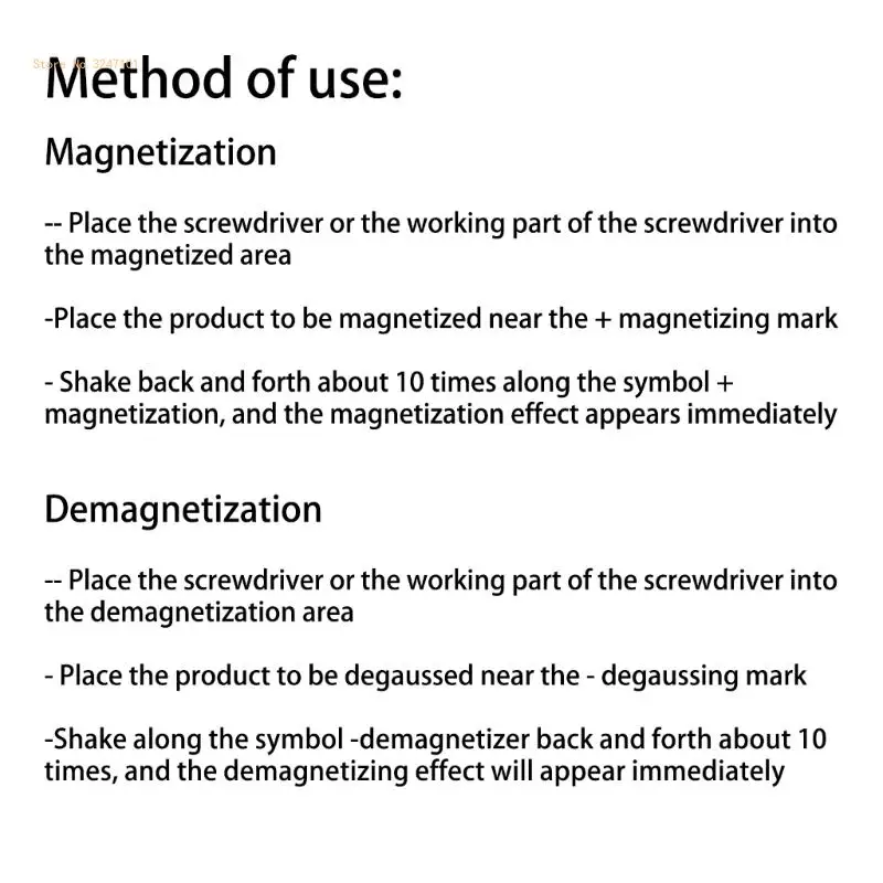 Magnetiser Demagnetiser Universal Magnetizer & Demagnetizing Tool for Screwdrivers Bits & Tool Tips Magnetization ABS Dropship