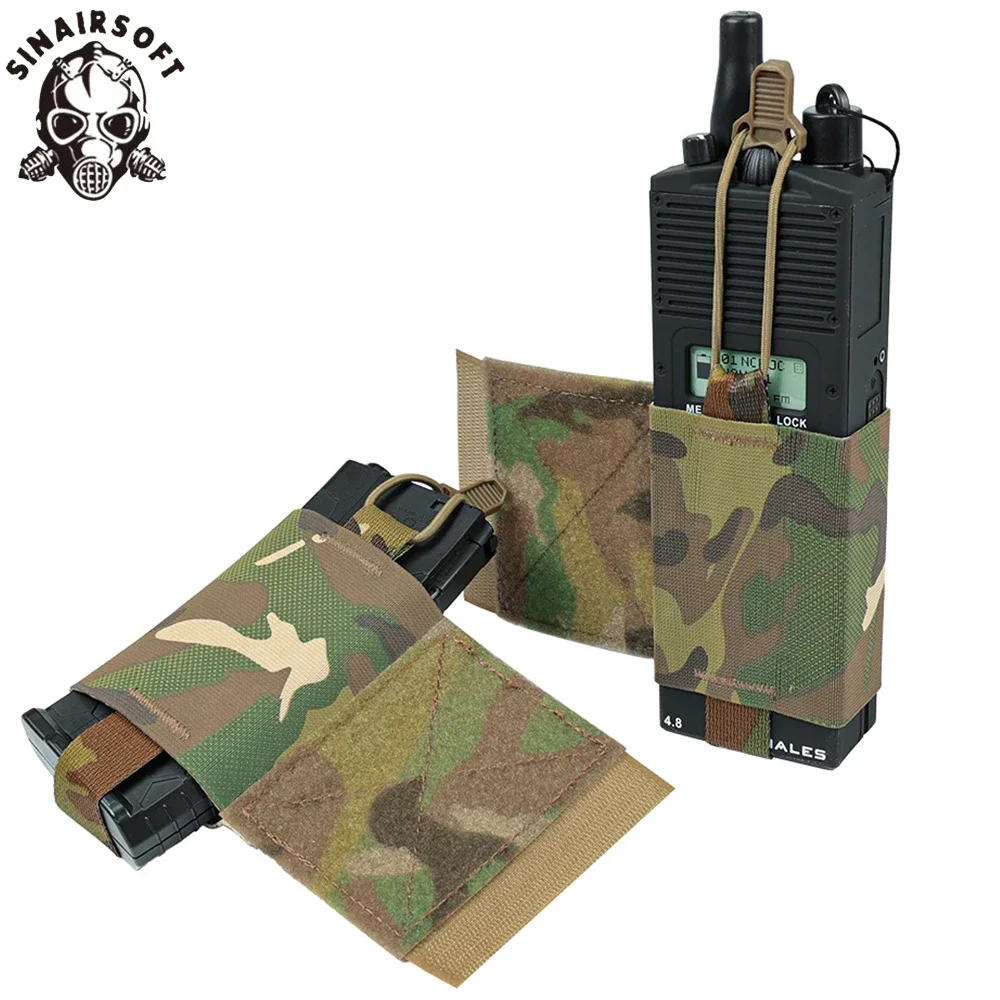 Tactical Elastic MBITR Radio Holder, Wingman Pouch, AR, M4, 5.56 Magazine Armazenamento, Shock Cord Retention, Caça Acessórios Vest