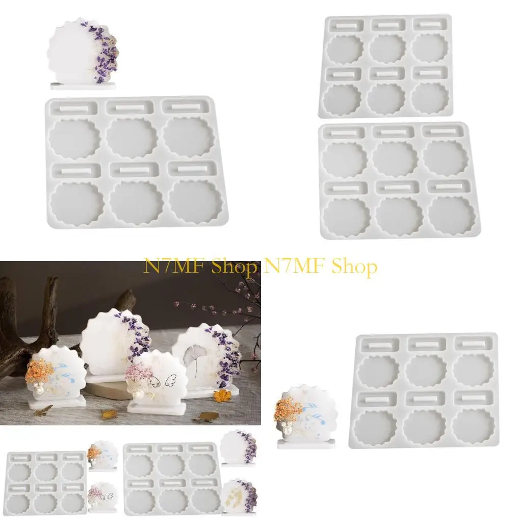 

N7MF Soft Silicone Mold for Crafting Home Decoration and Ornaments Photo Frame Mould