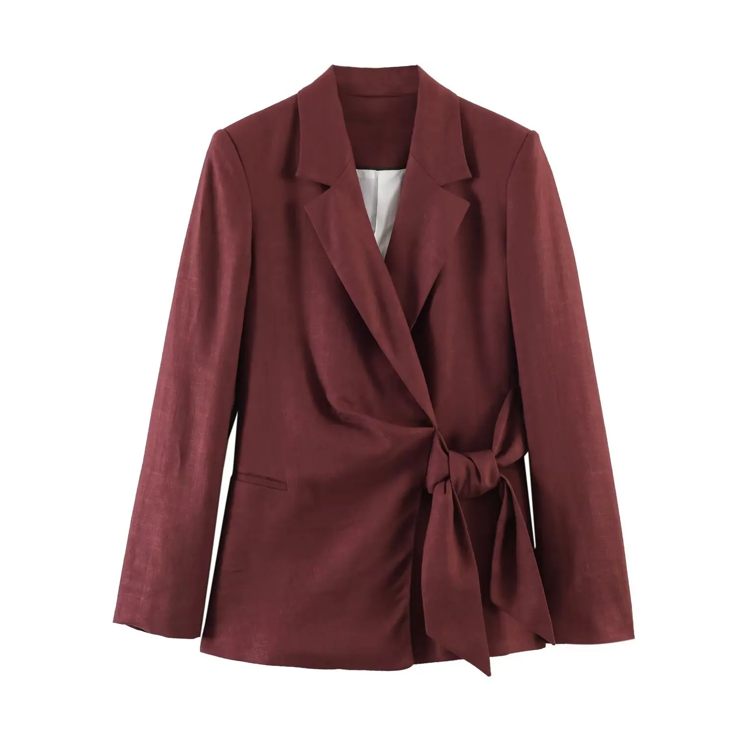 

Женский модный повседневный костюм: двубортный пиджак и брюки с широкими штанинами, для офиса и повседневной носки 89IP