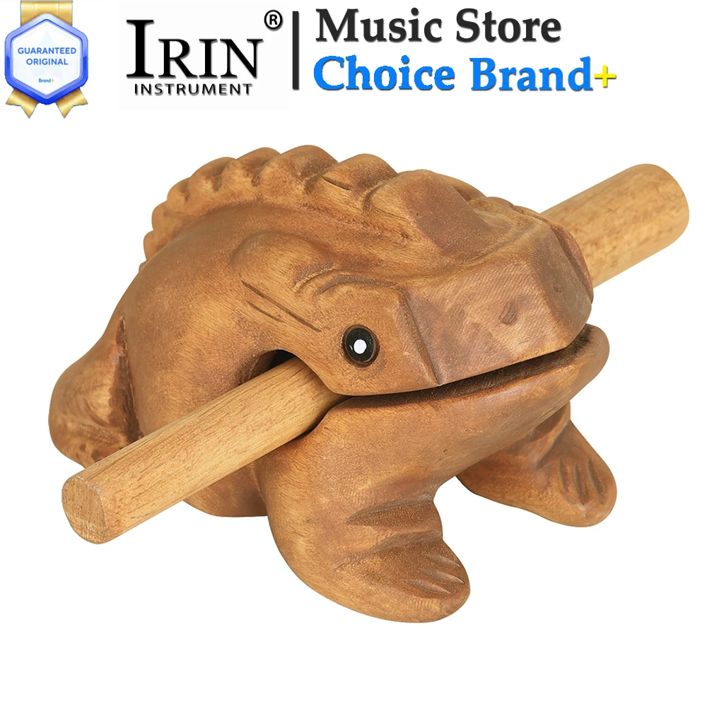 IRIN Thailand Frog Wood Carving Handcrafted Wooden Frog Musical InstrumentOrnaments Hand-carved Toad Creative Vocal Souvenirs