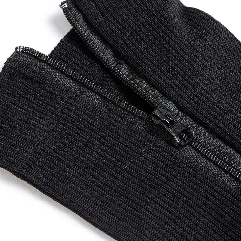 Herren Damen Kompressionssocken mit Reißverschluss, 1 Paar, geschlossene Zehen, Druckstrümpfe bei Ödemen und Krampfadern – Detail 7