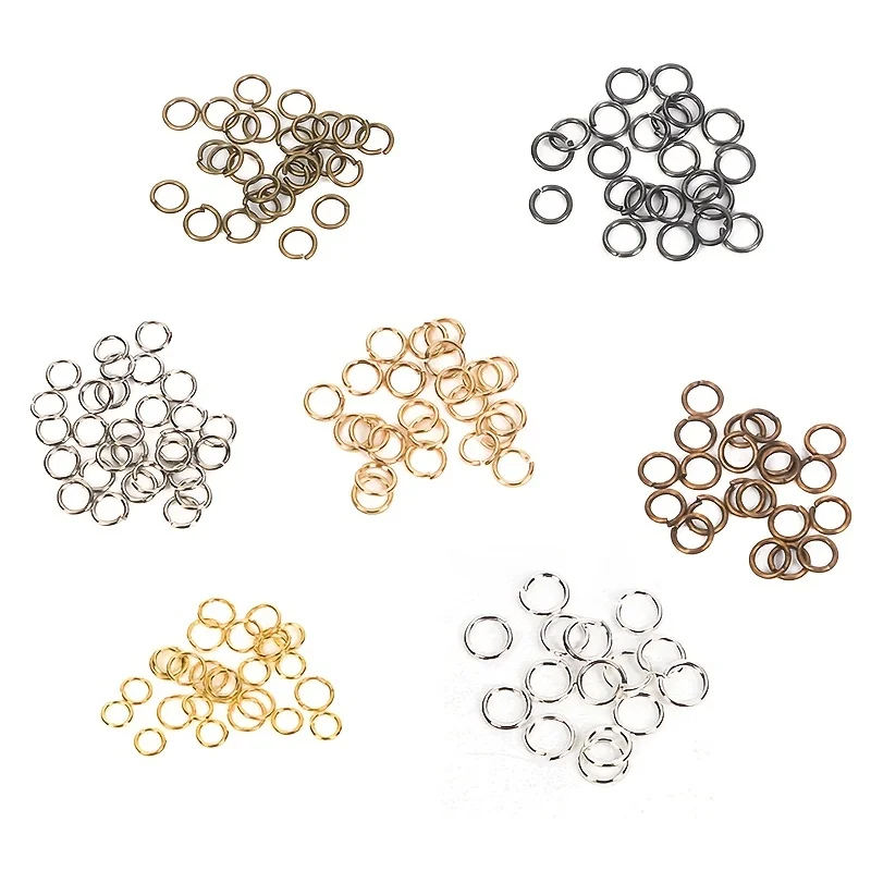 100pcs anello di salto connettore ad anello separato per gioielli fatti in casa fai da te braccialetto gioielli accessori per catena alla caviglia 4,5,6,8,10 Mm