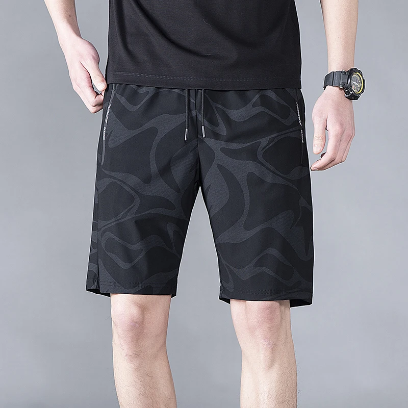 

2025Summer New Factory Direct Sale Lightning Shipping Fashion Trend Ice Silk Quick-Dry Breathable Five-Point Shorts Versatile Pl