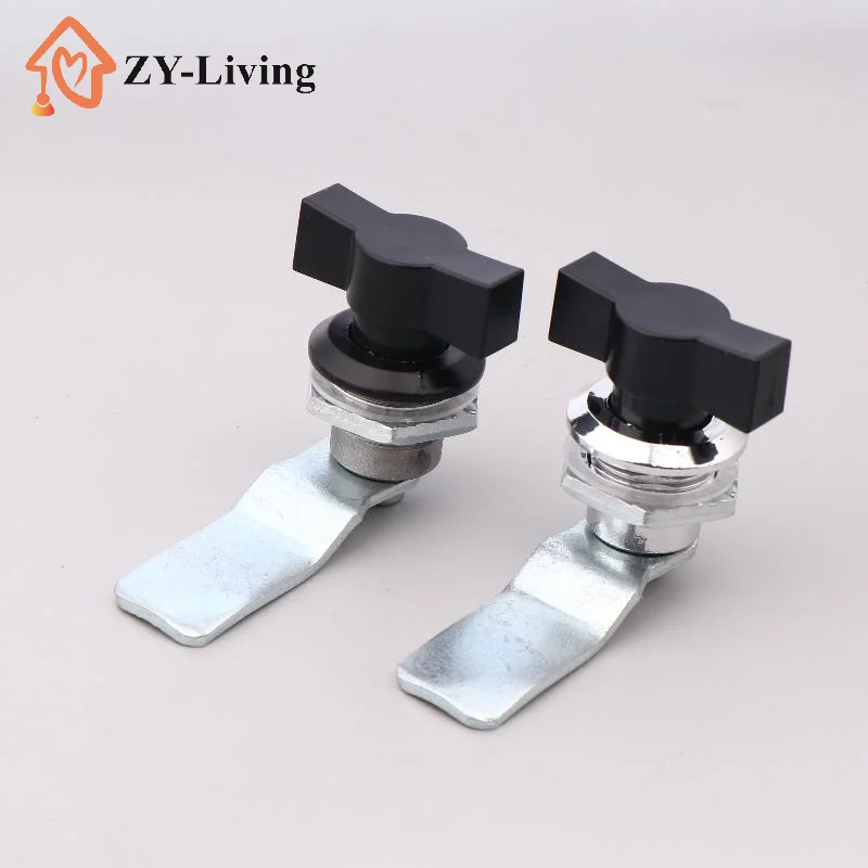 1Pc Keyless Cabinet Cam Lock Cylindrical Tongue Lock Garage Distribution Cabinet Door Industrial Lock Handle Lock Tools