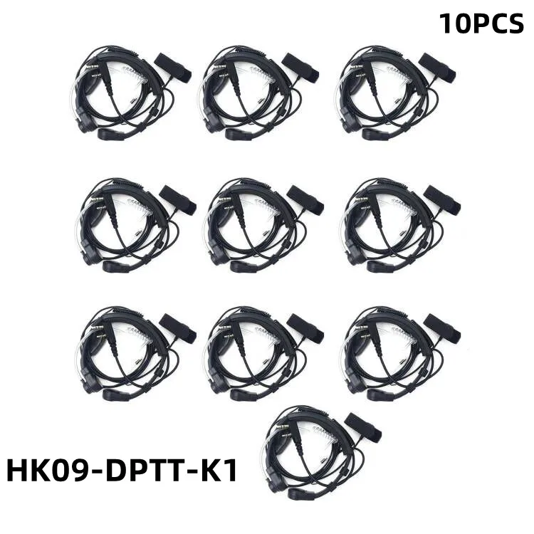 Throat Mic Walkie-Talkie Headset Transceiver For Walkie-talkie PTT Laryngophone Earphone For TYT Baofeng UV-5R BF-888S RT5R H77