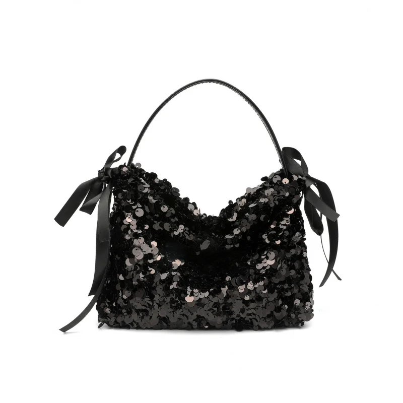 

2026New Spring/Summer Sequin Handbag Tote Small Square Bag Shoulder Underarm Evening Bag
