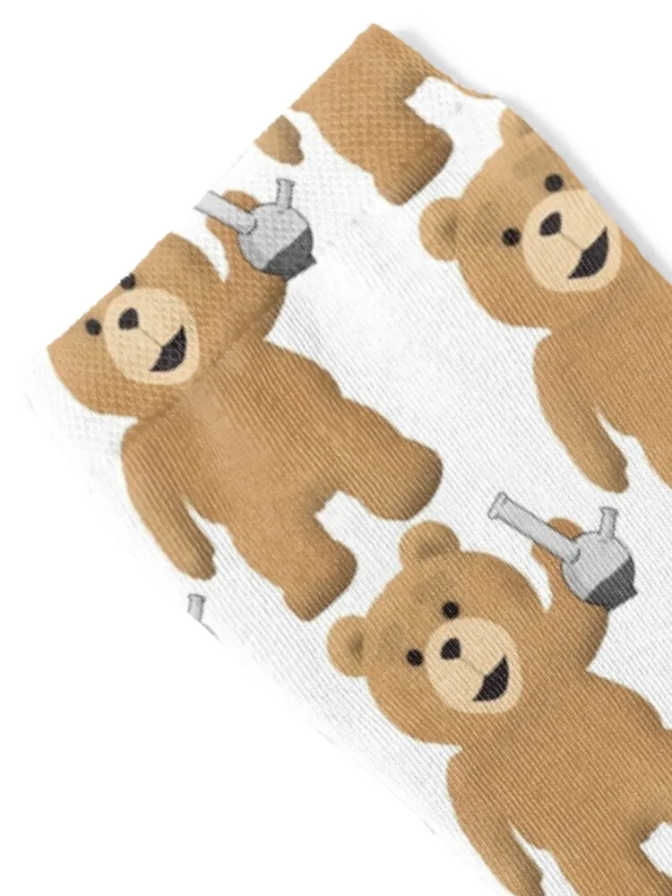 تيد مع جوارب بونغ هدية ثلج شتاء دافئ هدايا عيد الميلاد جوارب نسائية للرجال