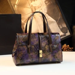 2024 New Fashion Large Capacity Middle aged Mom's Bag Women's Bag Atmosphere High end Crossbody Handheld Underarm Bag