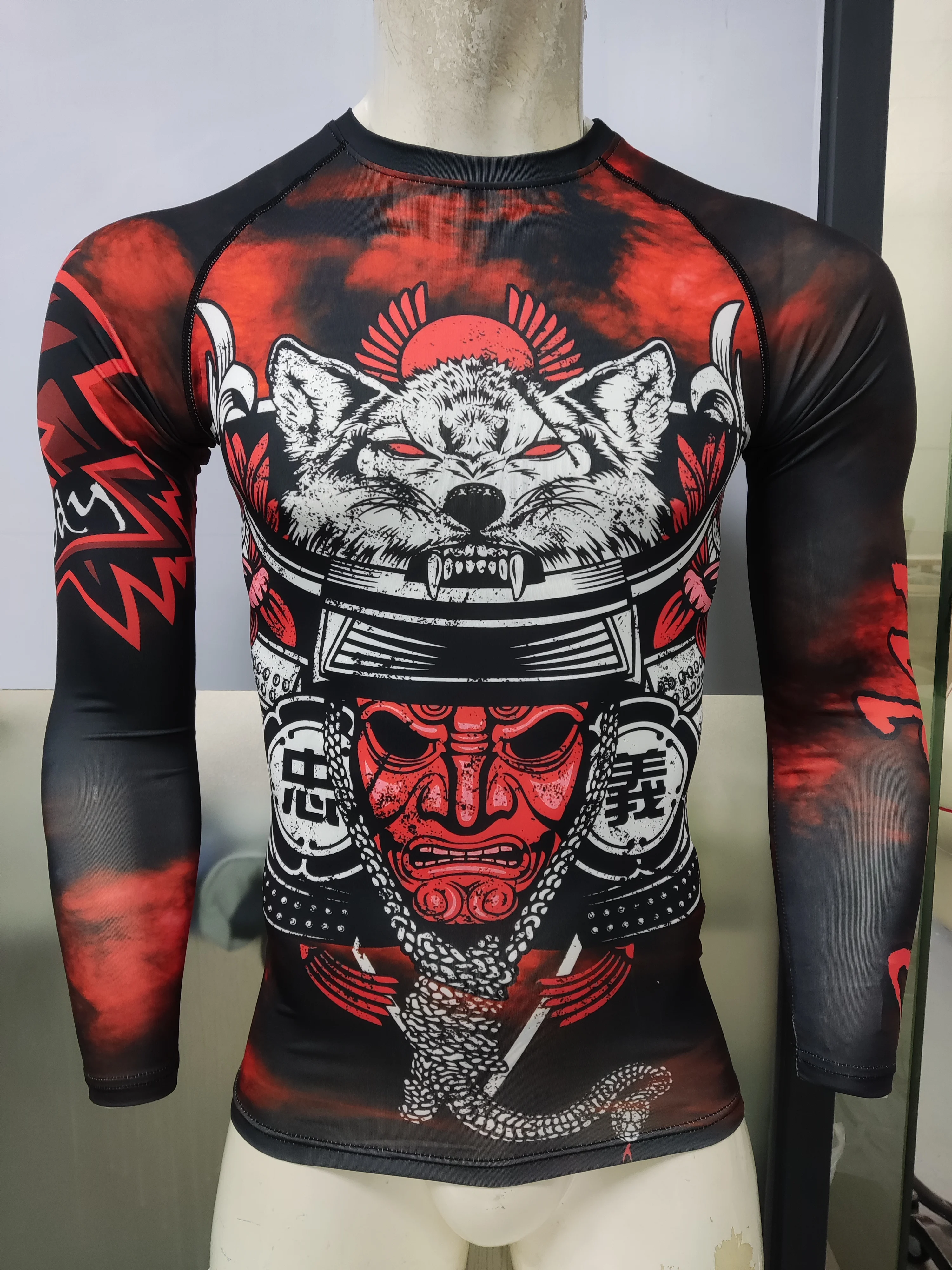 Cody Lundin Anime Digital Printed Sports Shirts Polyester Spandex Fitness Running Bjj jiu jitsu Rash Guard Boxing Jersey