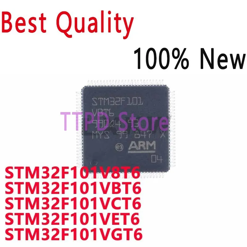 1/PCS New Original STM32F101V8T6 STM32F101VBT6 STM32F101VCT6 STM32F101VET6 STM32F101VGT6 QFP Microcontroller Chip In Stock