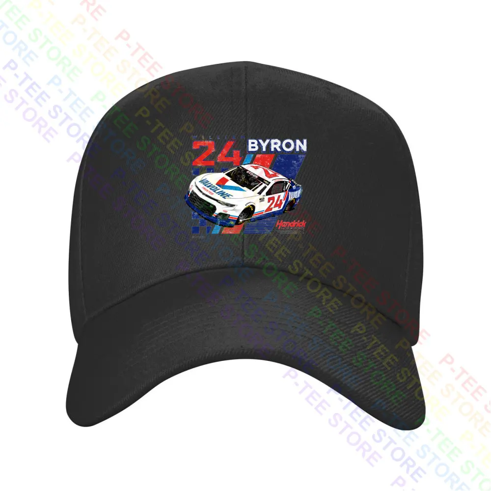 2021 #24 William Byron“ Valvoline Darlington Throwback“T-Large Sd Ship Baseball Cap Snapback Caps Knitted Bucket Hat