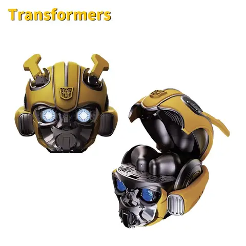 Transformers genuinos H1 auriculares Bluetooth de alta calidad Cool Bumblebee auriculares inalámbricos en forma de Mecha aleación de Zinc de alta calidad