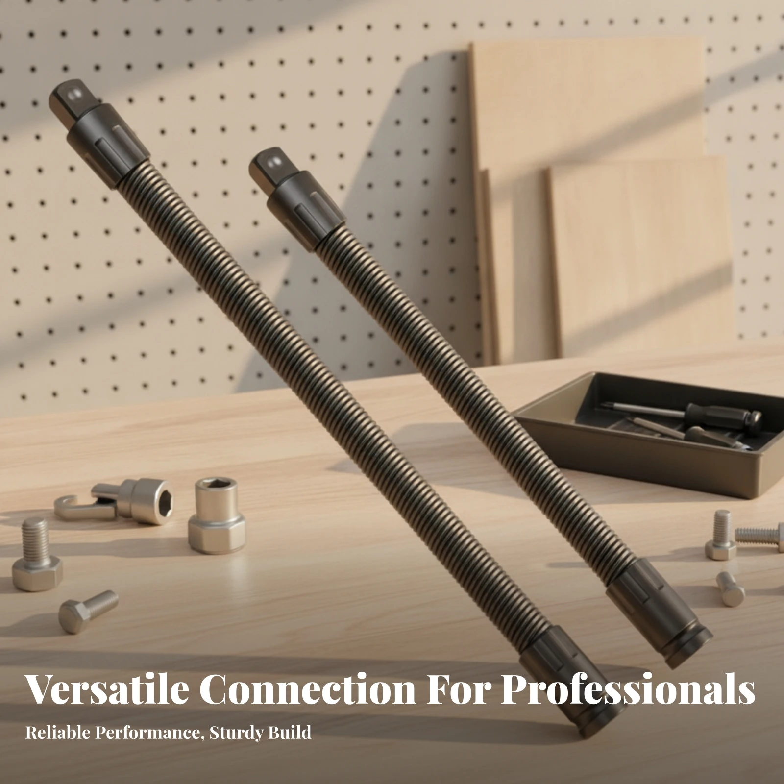 2-pieces-power-tool-part-black-spring-extension-rod