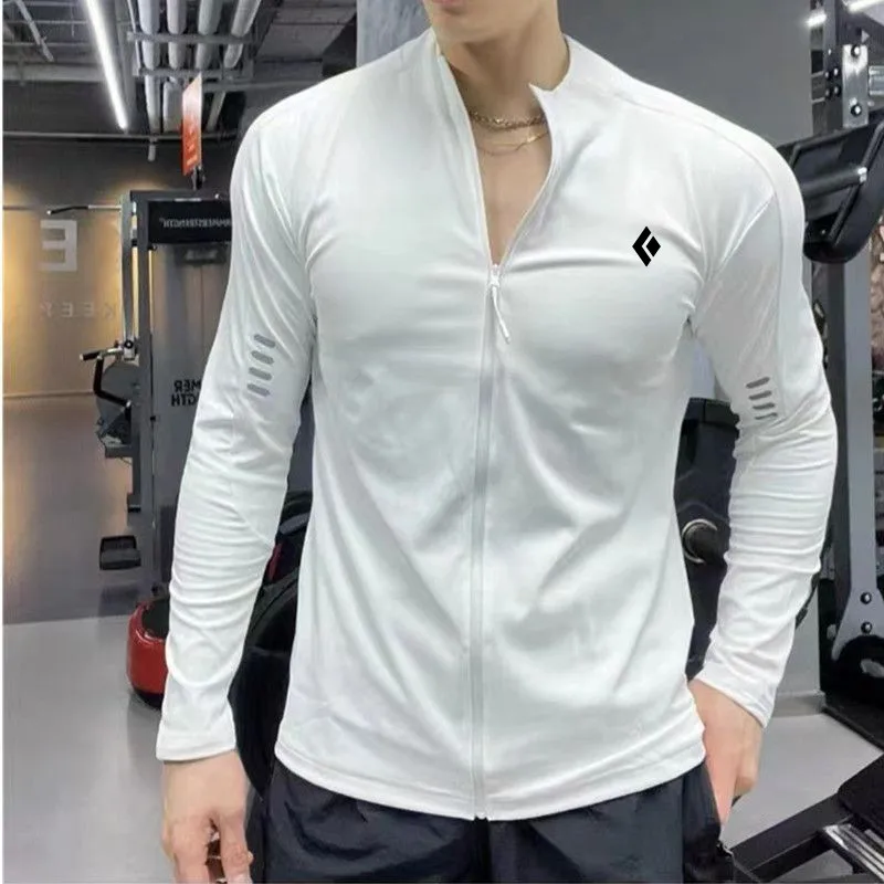 

High Quality Climbing Jacket Men 2025 Spring New Sports Jacket Outdoors Quick Drying Run RIDE Clothing Men Elasticity Hiking Top