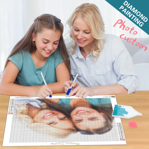RUOPOTY DIY Алмазная картина, фото на заказ, полный квадрат/круглый дрель, вышивка крестом, алмазная вышивка, стразы, картина, домашнее искусство топ 10 набор для рисования алмазами - №5