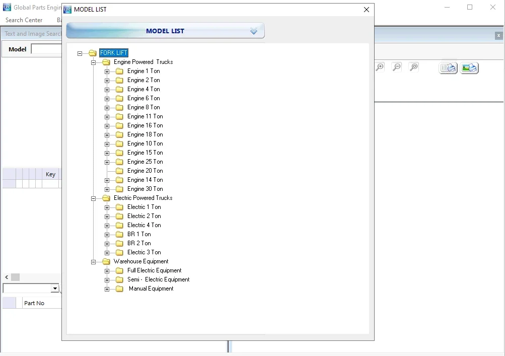 Doosan Forklift GPES 04.2019 Electronic Parts Catalog