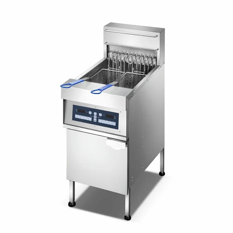 Wholesale 25l Stainless Steel Free Standing Commercial Fryer Heavy Du ty Chips Electric Deep Open Fryer