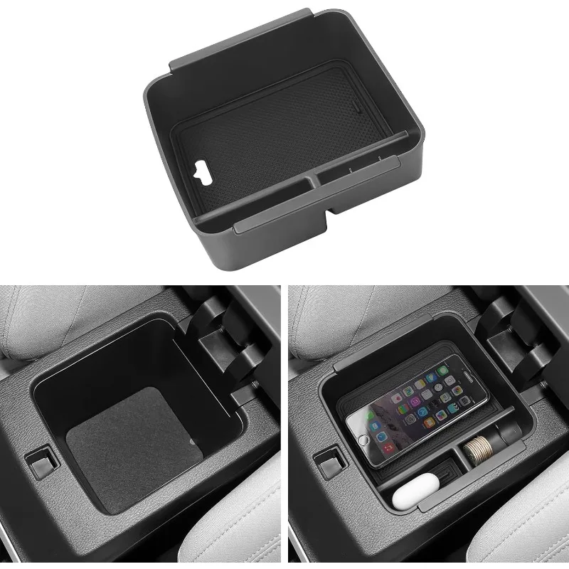 Center Console Organizer Compatible with Mitsubishi Outlander 2025 2024 2023 2022 Accessories Black ABS Plastic Material Armrest